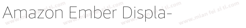 Amazon Ember Displa字体转换